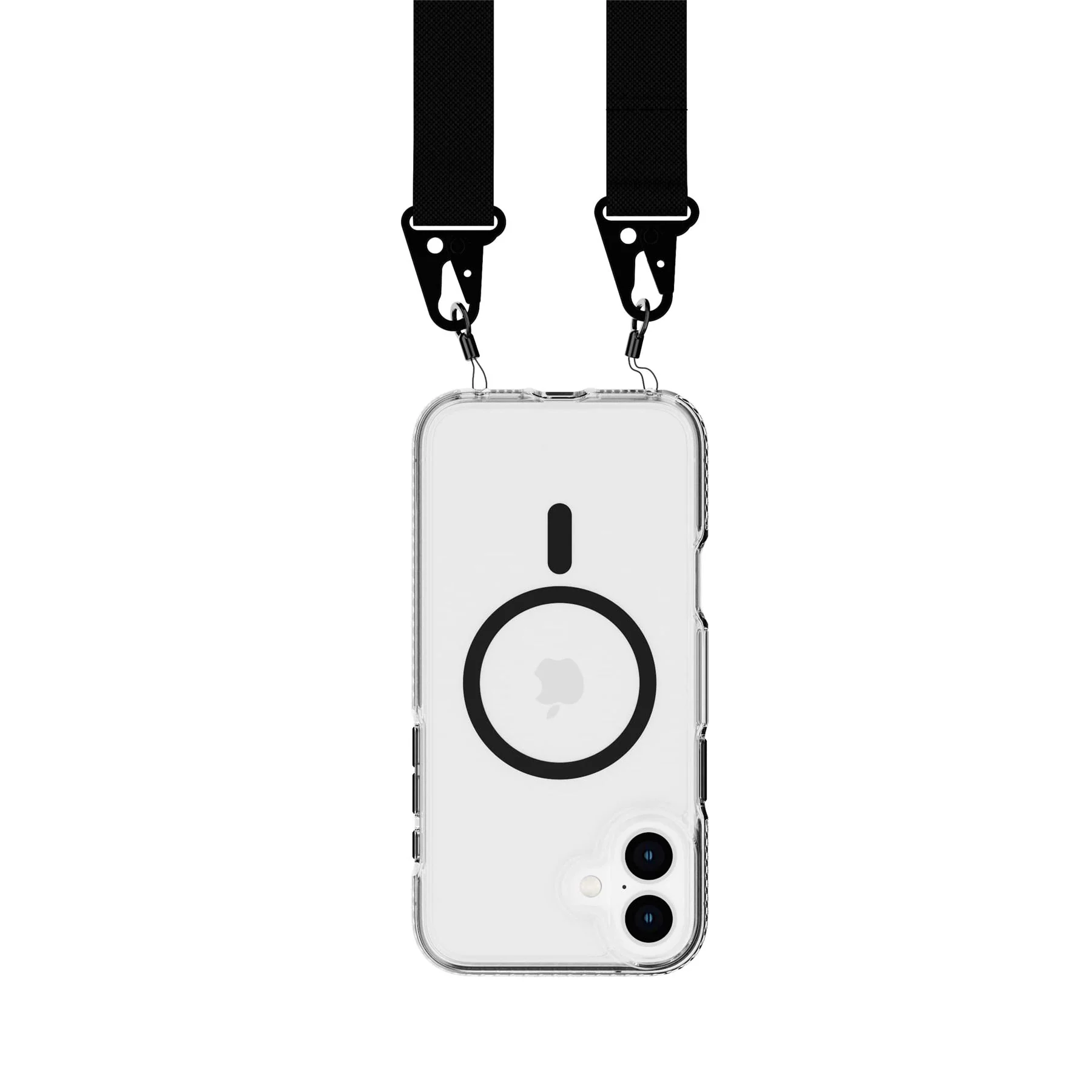 EvoCrystal - Apple iPhone 16 Plus Case with Cross-Body - Black - Image 2