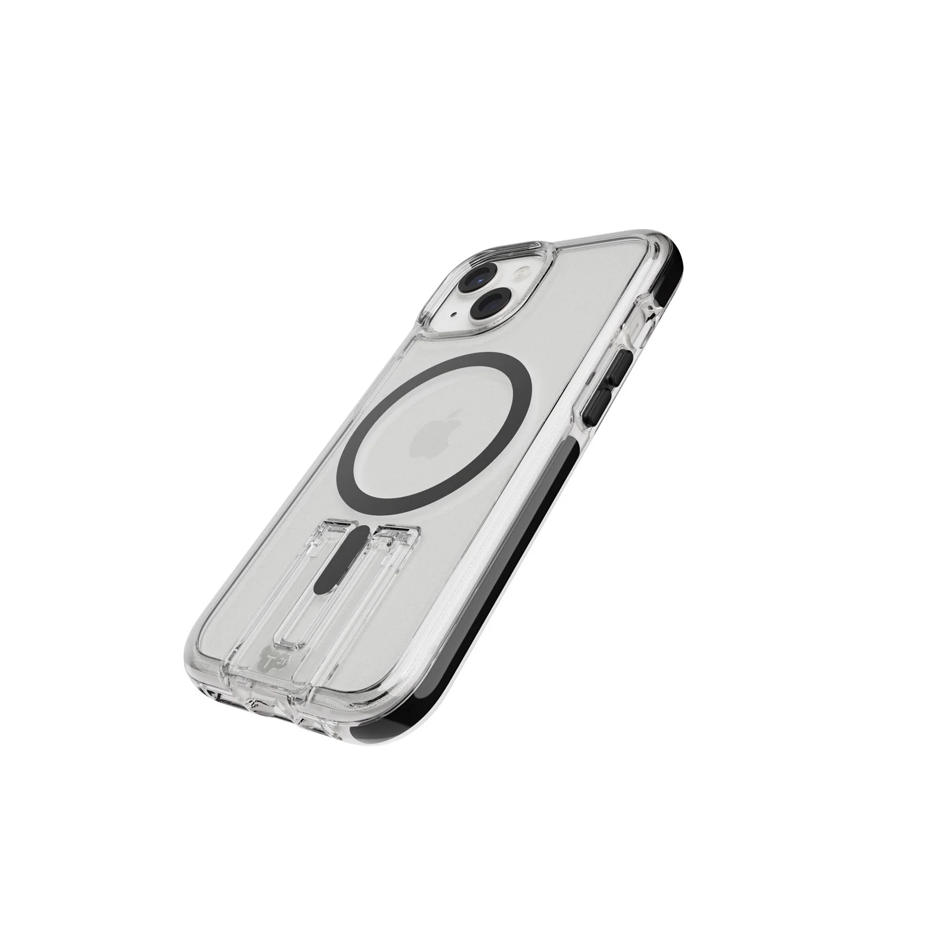 EvoCrystal Kick MagSafe - Apple iPhone 17e/16e/15/14/13 Case - Clear/Black - Image 3