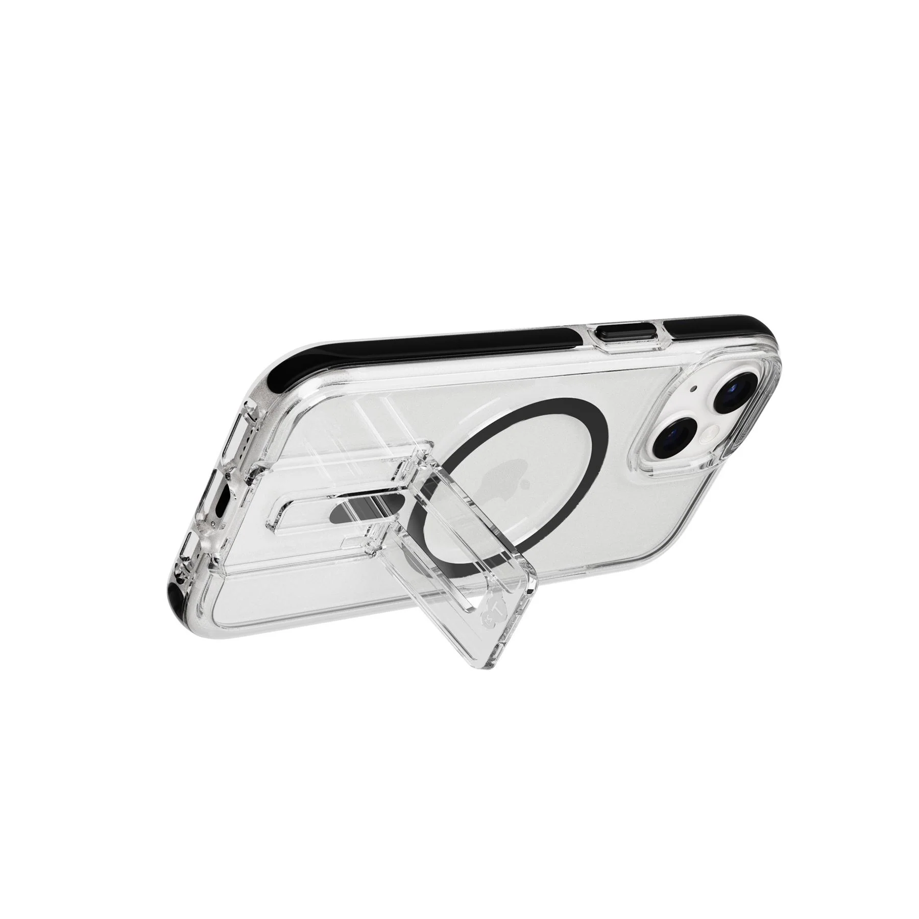 EvoCrystal Kick MagSafe - Apple iPhone 17e/16e/15/14/13 Case - Clear/Black - Image 7