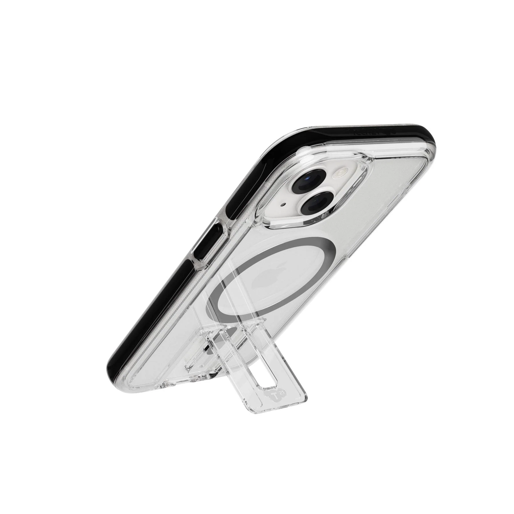 EvoCrystal Kick MagSafe - Apple iPhone 17e/16e/15/14/13 Case - Clear/Black - Image 8