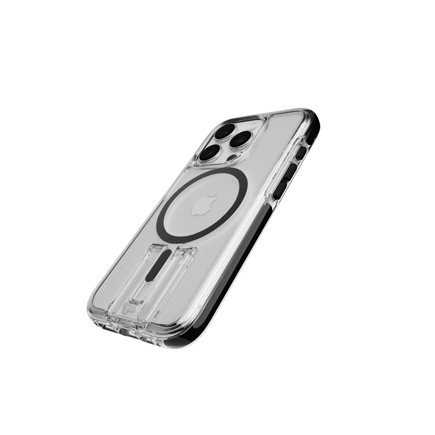 EvoCrystal Kick - Apple iPhone 15 Pro Case MagSafe Compatible - Clear Black - Image 3