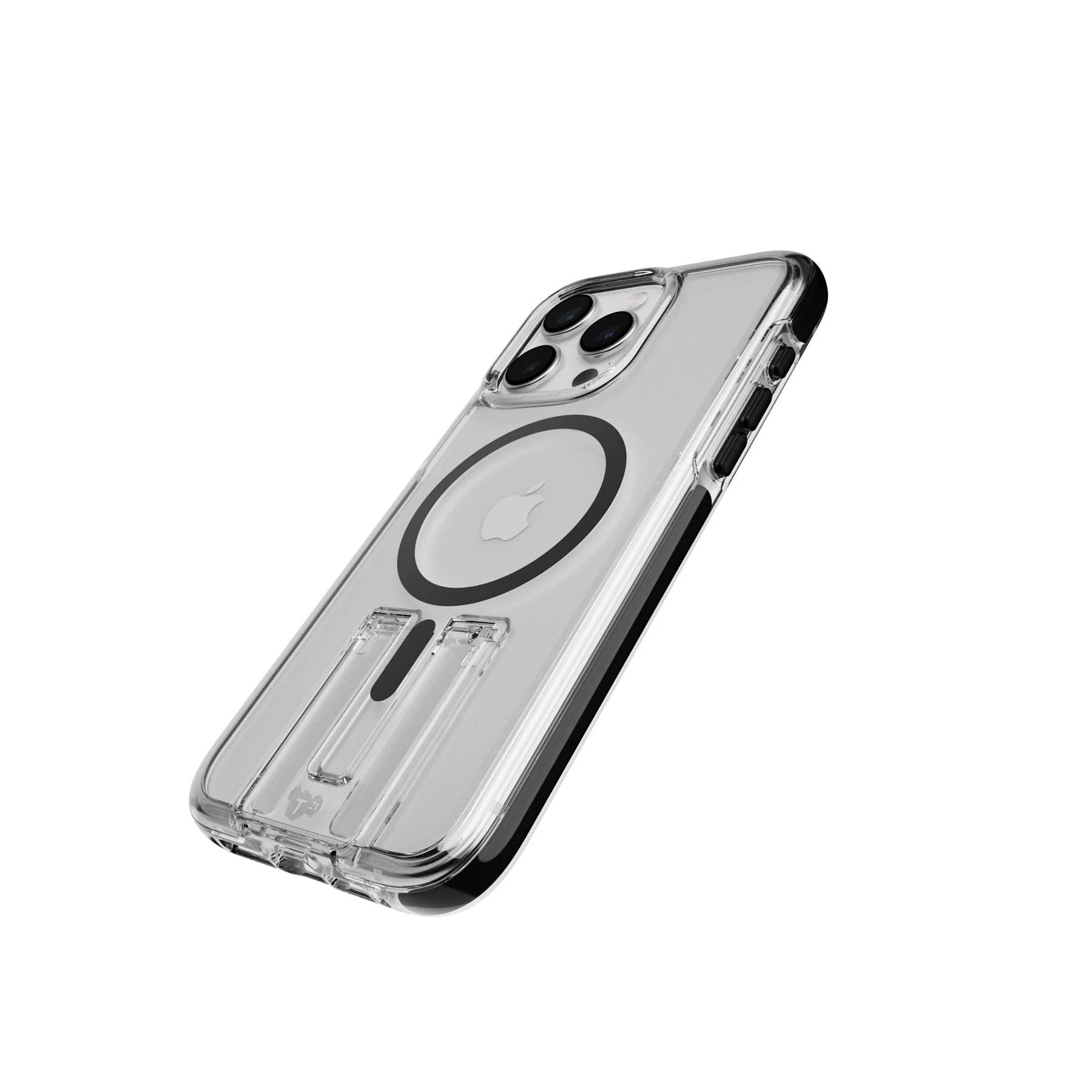 EvoCrystal Kick - Apple iPhone 15 Pro Max Case MagSafe Compatible - Clear Black - Image 3