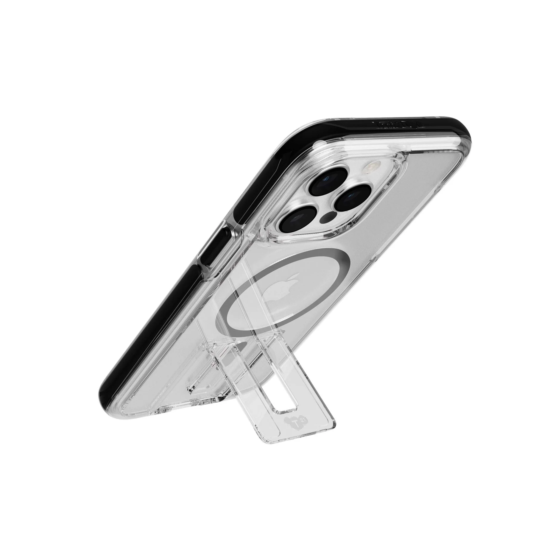 EvoCrystal Kick - Apple iPhone 15 Pro Max Case MagSafe Compatible - Clear Black - Image 8