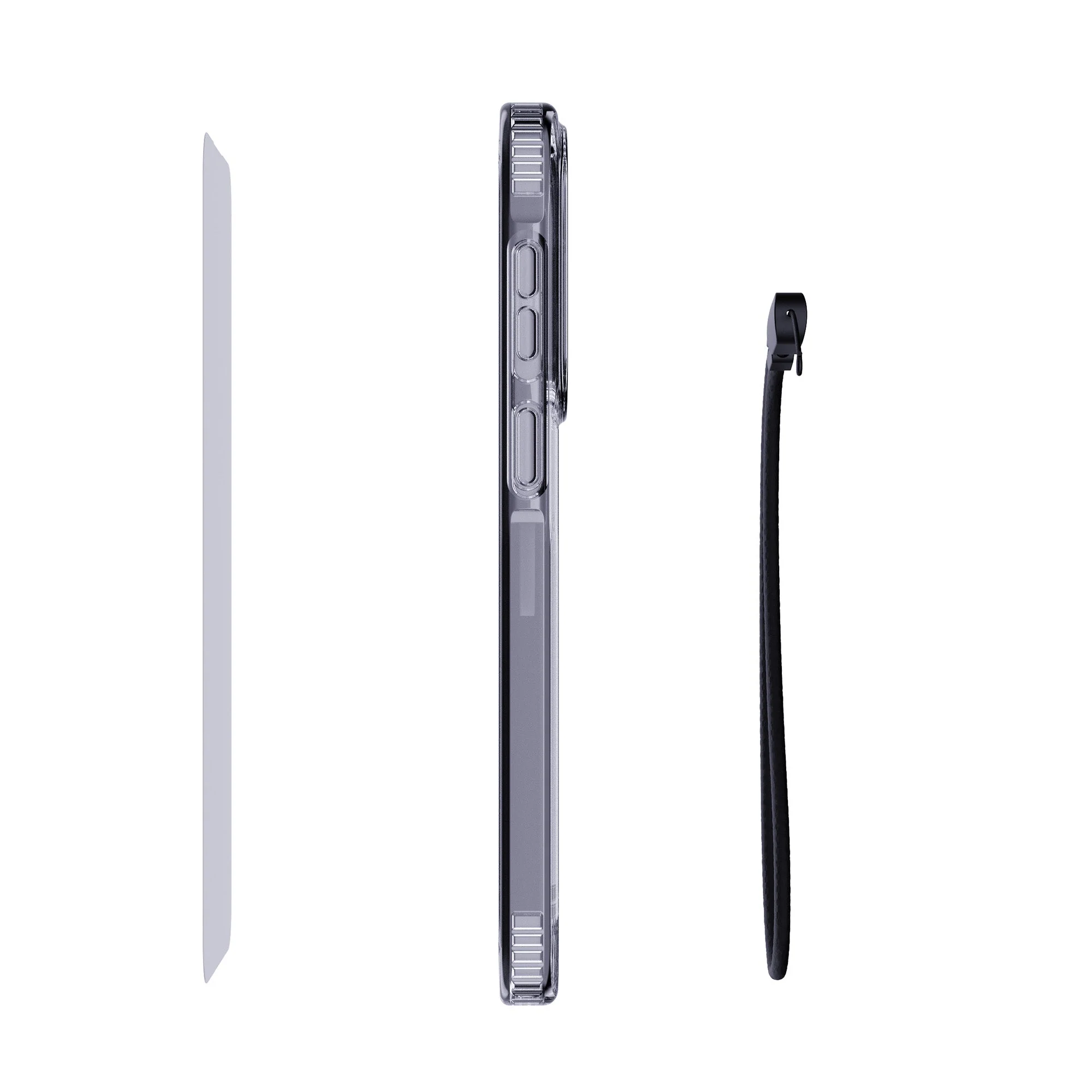 EvoLite Clear + Tempered Glass + Lanyard - Samsung Galaxy A37/A36 3-in-1 Bundle - Clear - Image 4