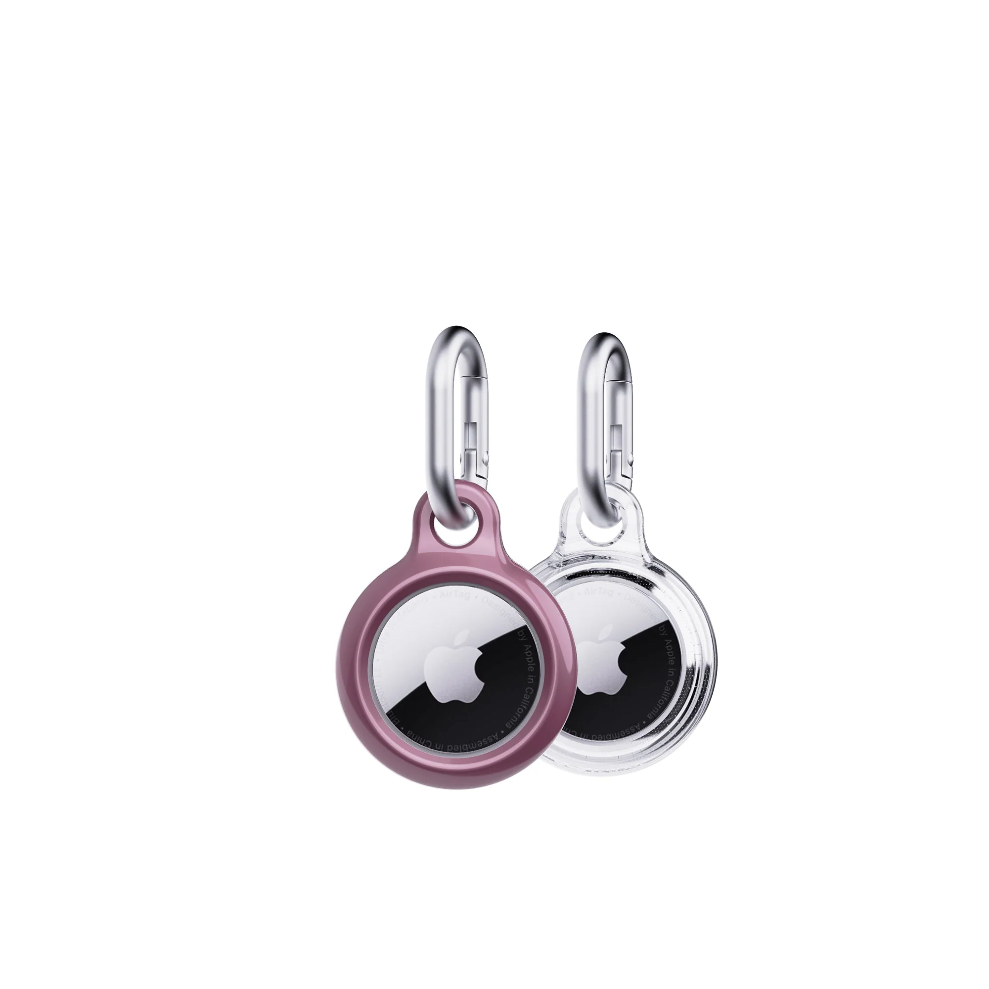 EvoPop - Apple AirTag Case Bundle (x2) - Quartz Pink & Clear - Image 5