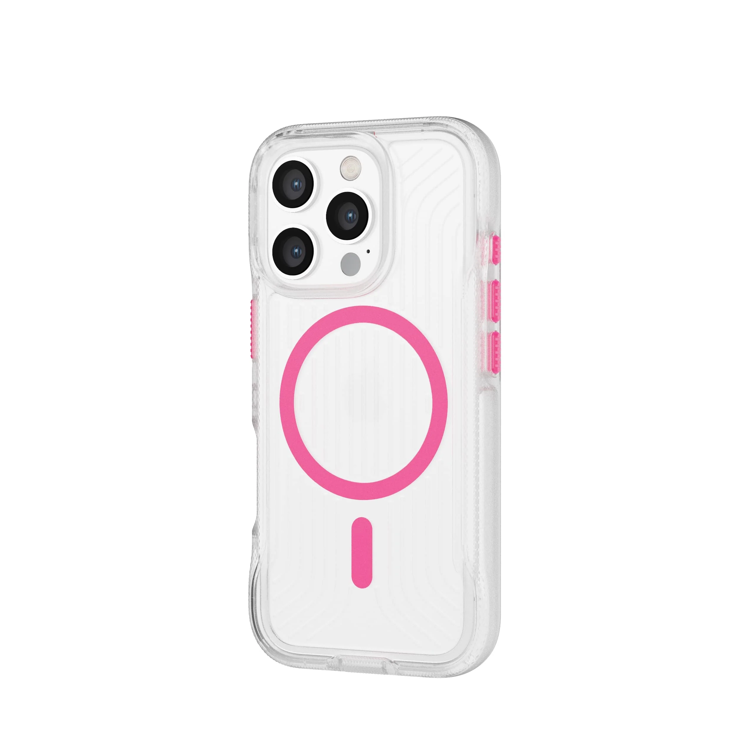 FlexPro - Apple iPhone 16 Pro Case MagSafe Compatible - Neon Pink/Orange Glow in the Dark - Image 5